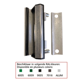 SARLQF2-ALUM~~P00012533 - Slotvanger vr rond profiel 60mm-quick fix-alu brut