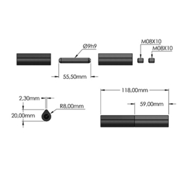 08R4100AF120REG~~REGELBARE LASPAUMEL- UITEINDEN PLAT - STAAL- 120MM