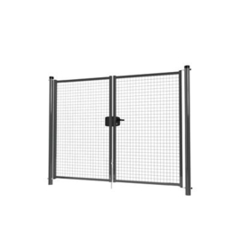 Dubbele tuinpoortset met gaasvulling 2400x1800 - RAL7016 Art. nr. TPD7016240180S prijs per Set excl. BTW