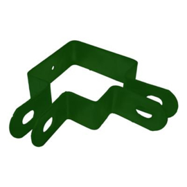 Kortlip hoekbeugel met kwart 60x60 mm - elektrolytisch verzinkt en gecoat RAL6005 Art. nr. DLHB60056060 prijs per Stuk(s) excl. BTW