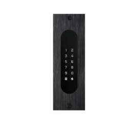 Fasttel FTB26KF | Codeklavier/Badgelezer/Bluetooth/NFC: 1 relais, Wiegand en Cloud. Alu zwart, inbouw, 62x188x30 mm (HO)