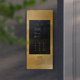 Fasttel FTBG800KVC-L | Wizard Prestige, kleurencam, codeklavier, Brons goud, 349x154mm (HO)