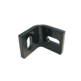 Muurhoek 45x45x40 mm (rechte hoeken) - elektrolytisch verzinkt en gecoat RAL9005 Art. nr. MH90054545406 prijs per Stuk(s) excl. BTW