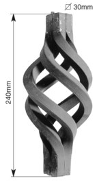 159-9~~WARME GESMEDE TORS #30MM