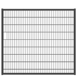 Tuinpoortvleugel 2000x1800 mm met dubbelstaafmatvulling - RAL7016 Art. nr. TPTDM7016200180  prijs per Stuk(s) excl. BTW