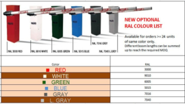 Quiko ICARUS 50KIT automatische alu slagboom met 5,50 meter lange boom en steunvork. (QU)