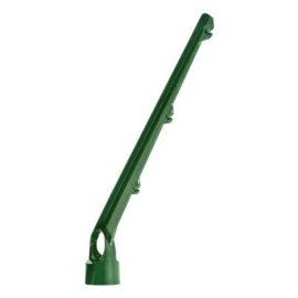 Puntdraadkop 3-draads schuin tbv staander Ø60, doorvoer Ø42 - RAL6005 Art. nr. PDK3DRSCH6005 prijs per Stuk(s) excl. BTW