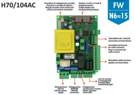 ROGER H70/104AC printplaat / sturing  (HO)