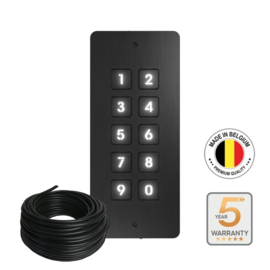 entrya ES4-KPFB kit met zwart inbouw codeklavier Art nr. 105507  (SE)