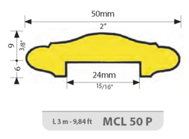 MCL50P-3M~~HANDGREEP UIT SMEEDB. BRONS