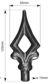 147-6~~LASB. HEKPUNT 125X55X15MM