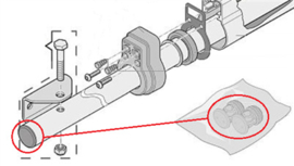 Sommer Afdekdop duwbuis 2st Twist M/200/350 Art nr. 105010  (SE)