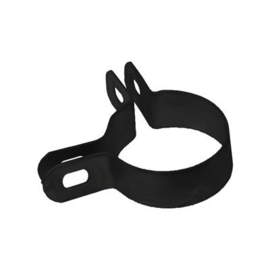 Kortlip hoekbeugel met kwart Ø60 mm - elektrolytisch verzinkt en gecoat RAL9005 Art. nr. DLHB900560 prijs per Stuk(s) excl. BTW