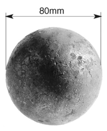 GBE80~~RONDE MASSIEVE BOL 80MM.