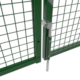 Dubbele tuinpoortset met gaasvulling 2000x1000 - RAL6005 Art. nr. TPD6005200100S prijs per Set excl. BTW