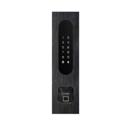 Fasttel FTB26KF-EKEY | Codeklavier/Badgelezer/Bluetooth/NFC: 1 relais, Wiegand en Cloud. Zwart alu inbouw met Ekey lezer uitsparing 77x257x30 mm (HO)