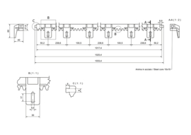 Vektor Tandlat nylon Module 4 kant tanden - zwart Art nr. F820B  (NE)
