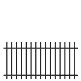 Spijlenvak Arena RS 1250 - h.o.h. 150 - sendzimir verzinkt en gecoat RAL9005 Art. nr. VAARRS150SV90051250 prijs per Stuk(s) excl. BTW