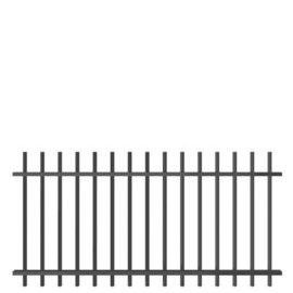 Spijlenvak Arena RS 1250 - h.o.h. 100 - sendzimir verzinkt en gecoat RAL9005 Art. nr. VAARRS100SV70161250 prijs per Stuk(s) excl. BTW