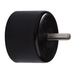 Einddop Ø42 met pin 6 mm - kunststof RAL9005 Art. nr. EDPA900542PIN prijs per Stuk(s) excl. BTW