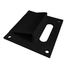 Vloeraanslag, Poortstop, - RAL9005 Art. nr. VLOERAANSL9005  (TH)