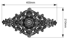 026-6~~SIERORNAMENT - EENZIJDIG - 210 X 400