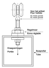 34-M~~BEVESTIGINGSPLAAT MIDDEL - M12