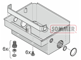 Sommer RVS funderingskast voor Twist UG Art nr. 105352  (SE)