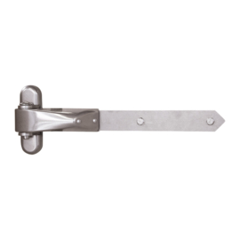 Locinox Vandalismebestendig 4D-scharnier voor houten poorten - Scharnierarm 300 mm voorgeboord met 3xØ9 mm Art. nr. 4DW300A2  (TH)