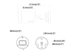 Entrya IPC4B5F3 Camera StarLight 5MP 2,8mm Bullet Art nr. 105391  (SE)