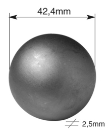 SPM42~~HOLLE STALEN BOL 42,4MM.