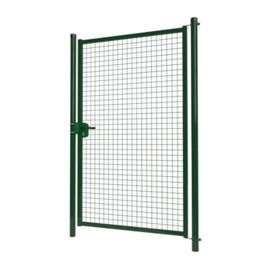 Enkele tuinpoortset met gaasvulling 1200x2000 - RAL6005 Art. nr. TPS6005120200S prijs per Set excl. BTW