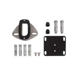 INTERIO-GROUND-9005 - Grondbevestigingset voor Interio poortsluiter, RAL9005. Art nr. MIC949  (NE)