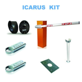 Quiko ICARUS 60KIT automatische alu slagboom met 6,25 meter lange boom en steunvork. (QU)