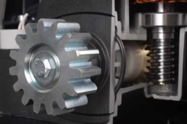 Roger BG30/1800/HS/HB Elektromechanische aandrijving borstelloos 36V voor schuifhekken tot 1800kg Ingebouwde sturing B70, geen eindschakelaars. T.b.v. Heras of B&G, zonder tandwiel Inclusief ontvanger  (HO)