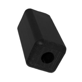 Inslagprop 60x60 mm nylon met gecentreerd gat Art. nr. INSLPROP6060 prijs per Stuk(s) excl. BTW