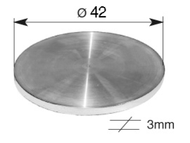 RO INOX 42X3~~INOXSCHIJF 42X3