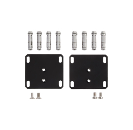 INTERIO-WALL-9005 - Muurbevestigingsset voor Interio poortsluiter, RAL9005. Art nr. MIC948  (NE)
