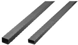 12.245~~GEHAMERDE PROFIELBUIS 60X40X2.5MM - LENGTE 3M