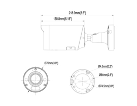 Entrya IPC4B5V3 Camera StarLight 5MP 2,7-13,5mm Bullet Art nr. 105389  (SE)