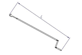 Slinger 1,3m voor buismotor Suno type-M Art nr. 100411  (SE)