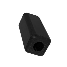 Inslagprop 40x40 mm nylon met gecentreerd gat Art. nr. INSLPROP4040 prijs per Stuk(s) excl. BTW