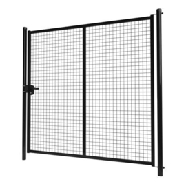 Enkele tuinpoortset met gaasvulling 2000x2000 - RAL9005 Art. nr. TPS9005200200S prijs per Set excl. BTW