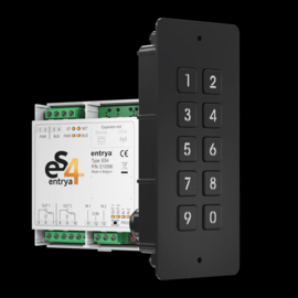 entrya ES4-KPFB kit met zwart inbouw codeklavier Art nr. 105507 (SE)