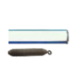 SEA slagboom Arm VERG 4M ROND + rubber Art nr. BAS534  (NE)