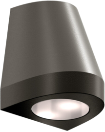 CONE85-DC-BRONZE - Architecturale kegelvormige wandverlichting 85mm breed, 24Vdc BRONS. Art nr. LOC1216 BRONS