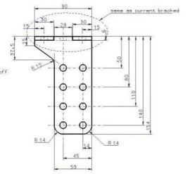 Montage-set met beugels om de poortbeugels aan de penanten / muur te bevestigen. Art.nr 0306  (QU)