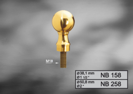 NB158~~NEW-YORK - MESSING BOL - Ø38.1