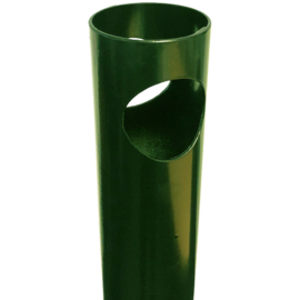 Plantsoenpaal Ø60,3x1,75x1700 mm met gat t.b.v. buis Ø42 mm - RAL6005 Art. nr. PR600560175170G prijs per Stuk(s) excl. BTW