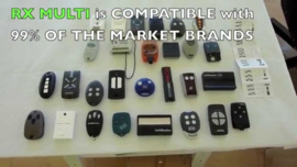 10x Kijzer RX-Multi ontvanger, Voor bijna elk merk poortopeners. Wanneer een vervangende handzender niet mogelijk is. of de ontvanger van uw poortopener defect is.Art. 4013  €24,95 p/st. (QU)